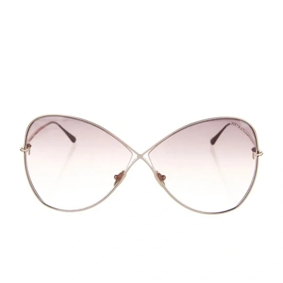 Tom Ford Sunglasses!!! Chic Gold Aviator Sunglasses - Picture 5 of 7